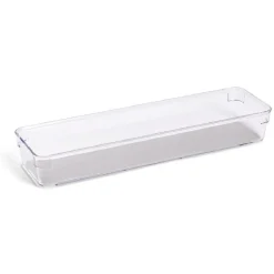Organiseur de tiroir plastique transparent 32,5x10xH.4,6cm