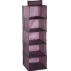 Organiseur de vêtements 5 niveaux violet