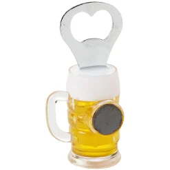 Ouvre-bouteille aimanté design chope de bière