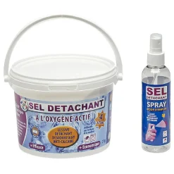Pack Sel détachant 2KG + pulvérisateur Oxygen actif