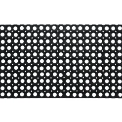 Paillasson caillebotis en caoutchouc grattant 75x45cm