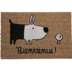 Paillasson coco Bienvenue motif chien