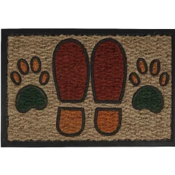 Paillasson coco design pieds et pattes
