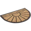 Paillasson coco forme demi lune motif soleil