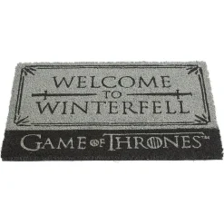 Paillasson coco Games of Thrones Welcome to Winterfell gris et noir