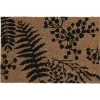 Paillasson coco imprimé branches noires