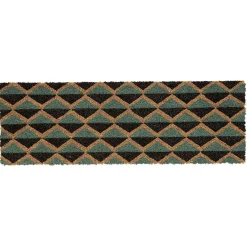 Paillasson coco motif carreau de ciment 75x25 cm