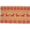 Paillasson coco motif Noël rouge 70x40 cm