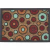 Paillasson coco motif rond multicolore