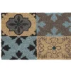 Paillasson coco motifs carreaux de ciment