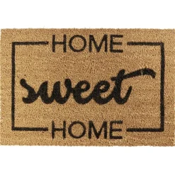 Paillasson coco naturel inscription noire Home Sweet Home 60x40 cm