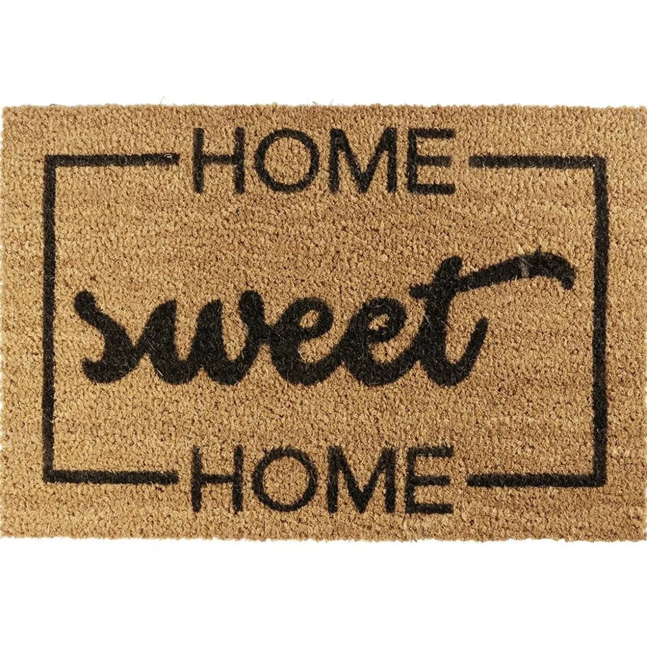 Paillasson coco naturel inscription noire Home Sweet Home 60x40 cm