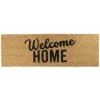 Paillasson coco naturel inscription noire Welcome Home 75x25 cm