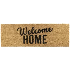 Paillasson coco naturel inscription noire Welcome Home 75x25 cm