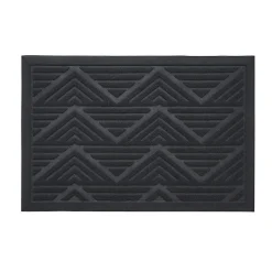 Paillasson extérieur antidérapant losange strié en relief 60x40cm