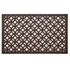 Paillasson extérieur rosace ajourée 100% caoutchouc 75x45cm