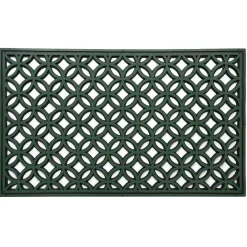 Paillasson extérieur rosace ajourée 100% caoutchouc 75x45cm