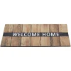 Paillasson grattant antidérapant Welcome Home effet bois 75x45 cm