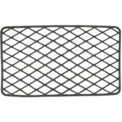 Paillasson grille caoutchouc essuie-pieds noir