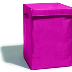 Panier à linge rose