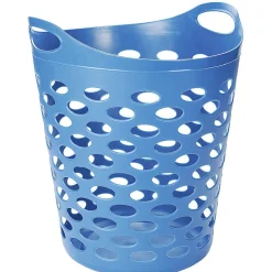 Panier à linge souple en plastique couleur unie 54L