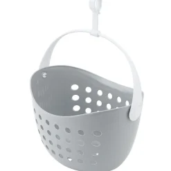Panier avec 12 pinces à linge gris