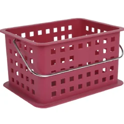 Panier avec anse rose 5 L