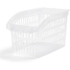 Panier de rangement en plastique transparent 30x18xH.17,5cm