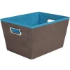 Panier de rangement marron bleu