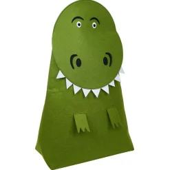 Panier de rangement pour enfant forme dinosaure vert