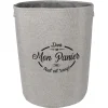 Panier de rangement rond design Laundry gris clair