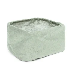 Panier de rangement vert ou marron 17x12xH10cm - 2 modèles