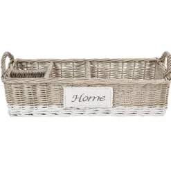 Panier en osier naturel