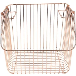 Panier filaire superposable métal cuivre