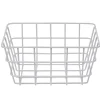 Panier métal filaire blanc