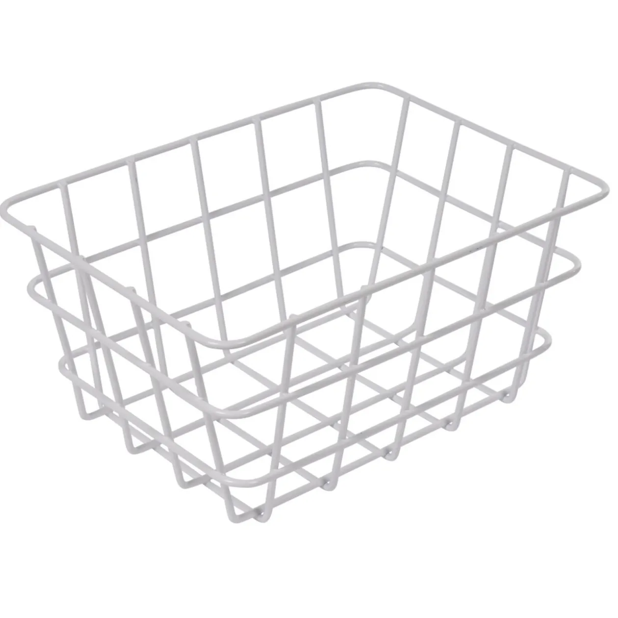 Panier métal filaire blanc