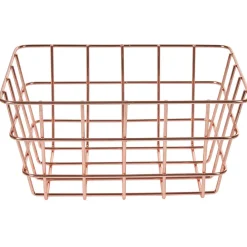 Panier métal filaire doré