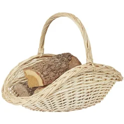 Panier porte bûche osier petit modèle