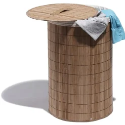 Panière à linge bambou