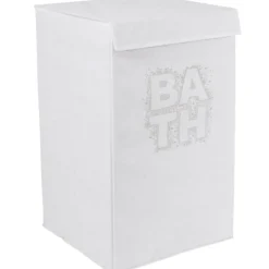 Panière à linge blanche