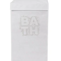 Panière à linge blanche