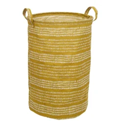 Panière à linge en tissu Ø40xH60cm