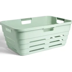 Panière à linge 32L plastique vert