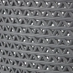 Panière à linge ovale avec poignée grise 100 L