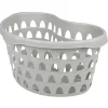 Panière à linge ovale gris