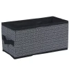 Panière à motif chevron noir et blanc collection Urban 1 Box Cube