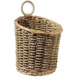 Panière à suspendre osier marron