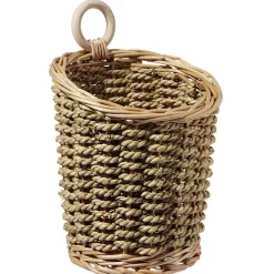 Panière à suspendre osier marron