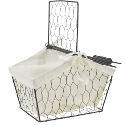 Panière avec anse marron