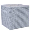 Panière blanche motif géométrique noir collection Urban 2 Box Cube